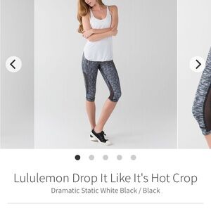 2 Lululemon drop it like it’s hot crop